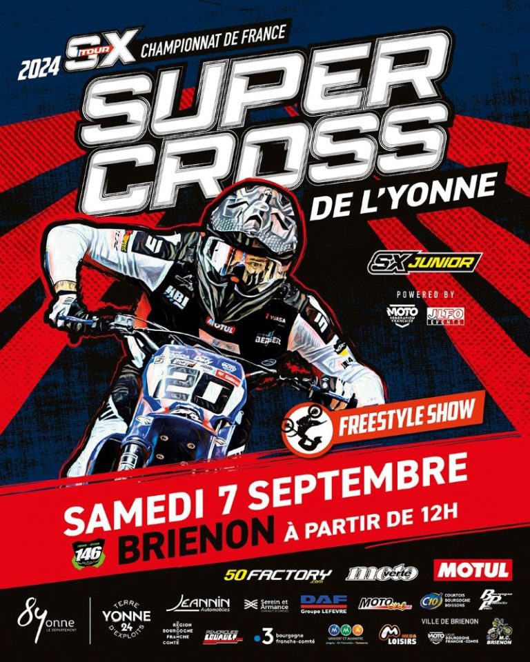 Affiche supercross de l'Yonne 2024