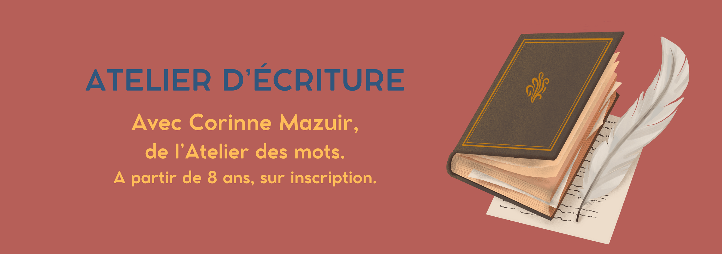 23 octobre 2024 atelier d'écriture intergénérationnel ludique et créatif !